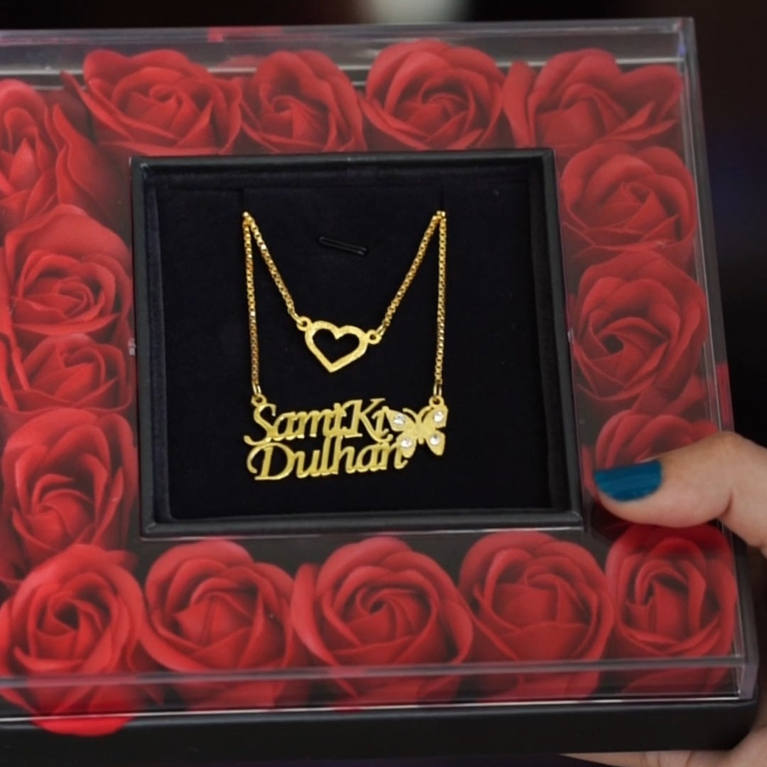 Queen butterfly necklace