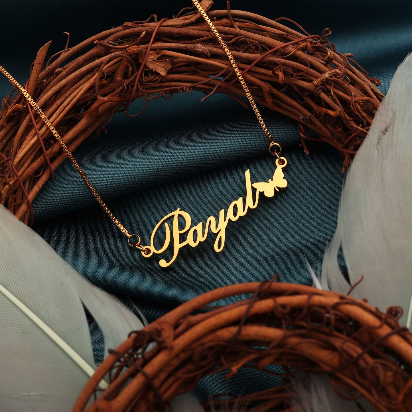 Butterfly Style Name Necklace
